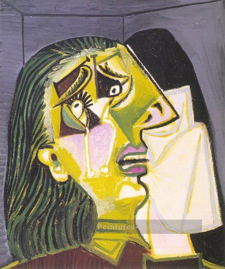 La Femme qui pleure 10 1937 cubisme Pablo Picasso Peintures à l'huile